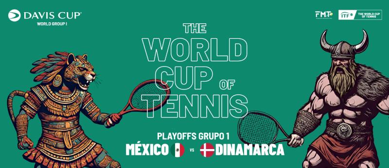 La Copa Davis enfrentará a México contra Dinamarca en Zapopan, Jalisco