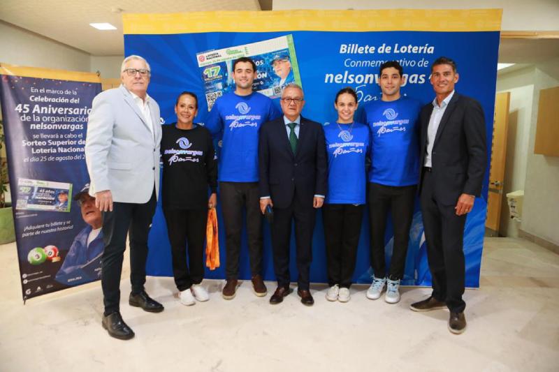 Nelson Vargas en billete conmemorativo de la Lotería Nacional