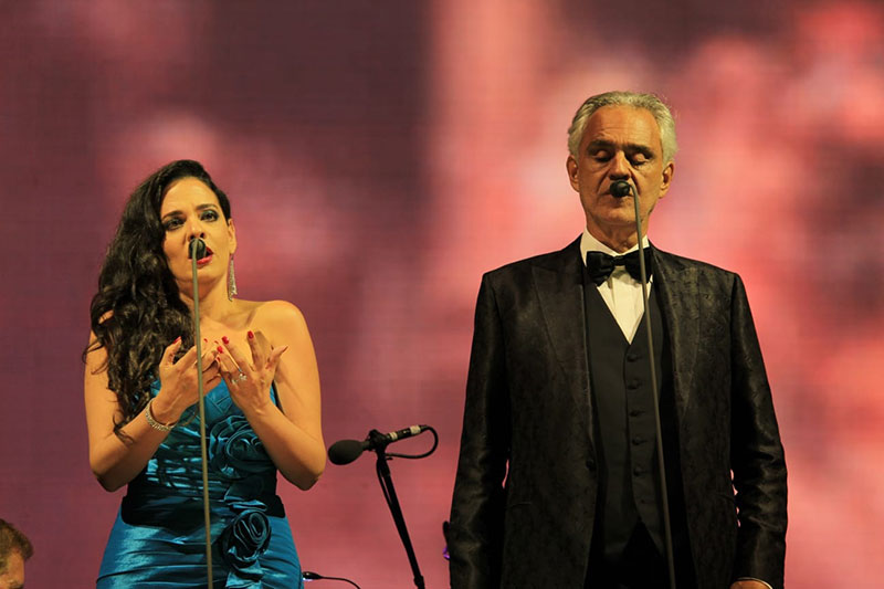 Andrea Bocelli presentó imponente concierto en la Riviera Maya