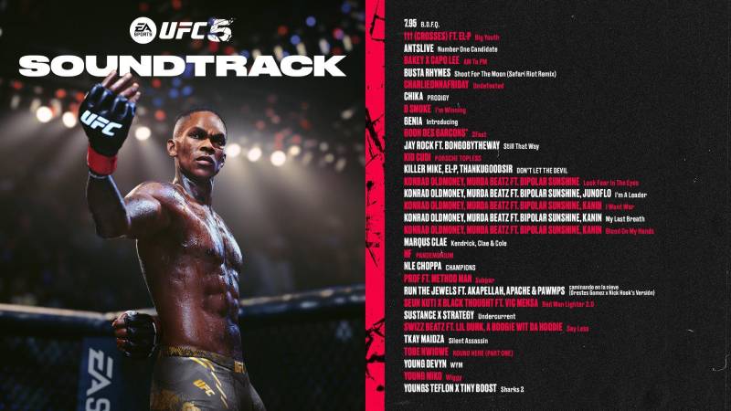 Revelan el visceralmente auténtico soundtrack de “UFC 5”