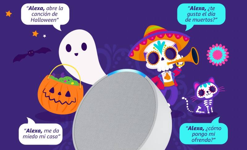 Alexa le pone su toque a Halloween y Día de Muertos