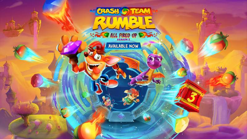 Spyro y Elora Glide llegan a la Temporada 3 de “Crash Team Rumble” 
