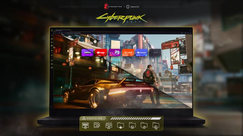 “Cyberpunk 2077” viste a Opera GX