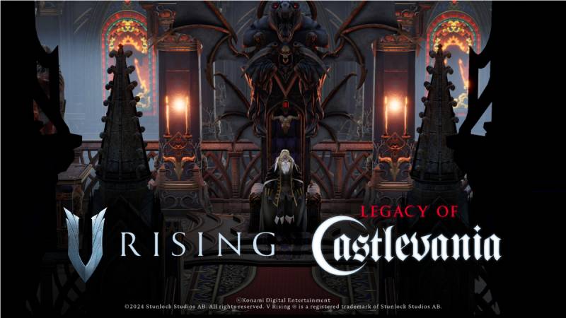 Revelan gameplay del crossover de Castlevania con V Rising