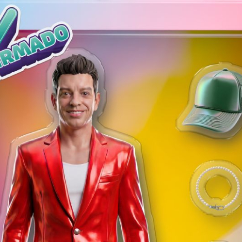Arte promocional de Yahir como habitante confirmado de La Casa de los Famosos México.