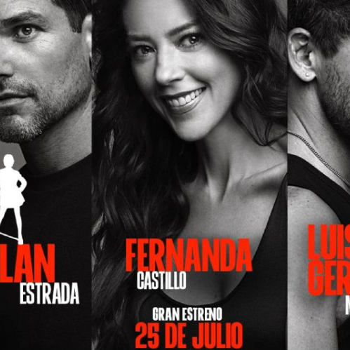 Cartel promocional del espectáculo “20 Años Después” con Alan Estrada, Fernanda Castillo y Luis Gerardo Méndez reunidos para celebrar el legado de “Hoy No Me Puedo Levantar”.