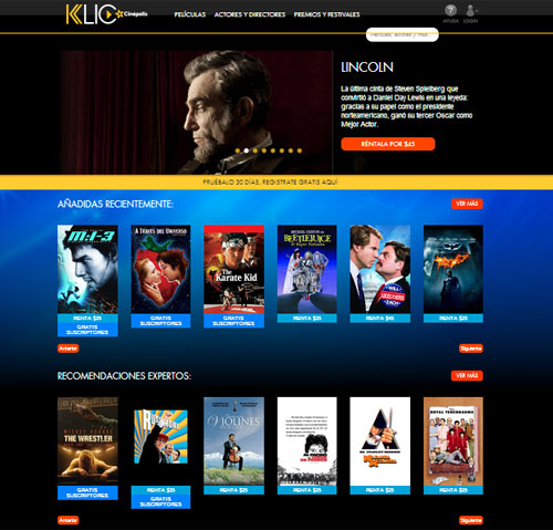 PoluxWeb Ve películas sólo con un ‘klic’