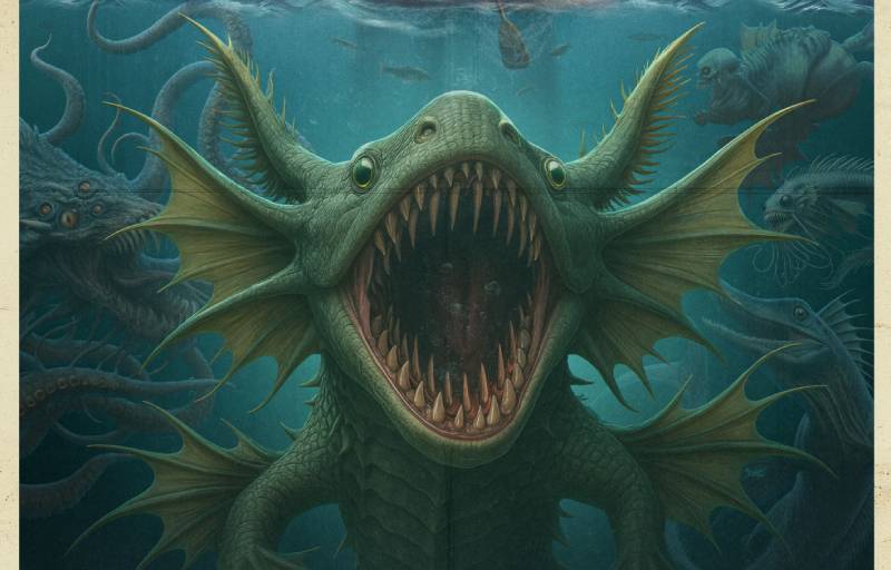 Feratum 2025 presenta imagen oficial con monstruos marinos