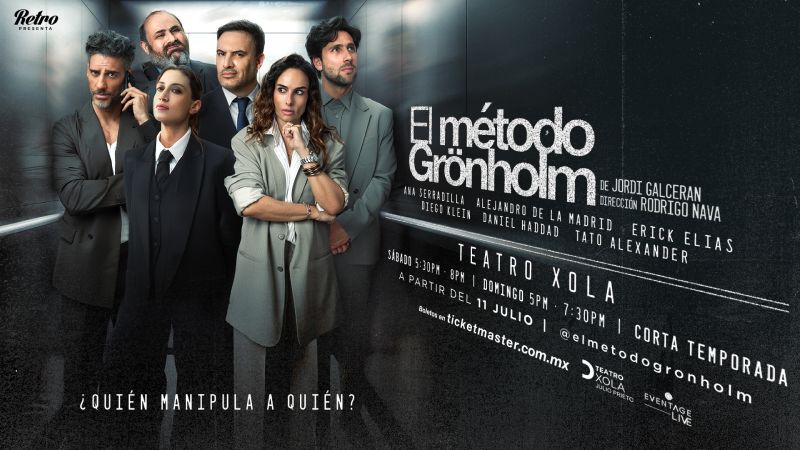  “Método Grönholm” llega al Teatro Xola con elenco estelar encabezado por Ana Serradilla