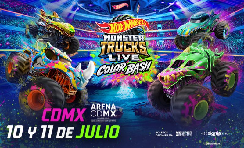 Hot Wheels Monster Trucks Live llega a México en 2027 con la gira 