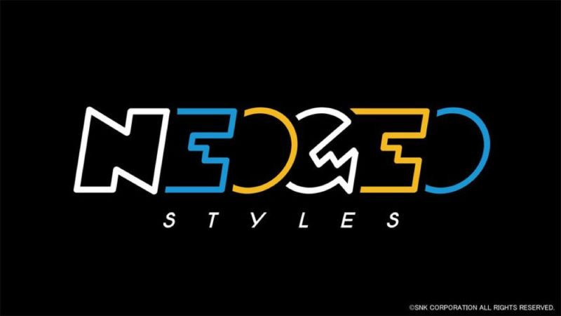 NEOGEO STYLES, la nueva tienda oficial de SNK Logotipo oficial de NEOGEO STYLES sobre fondo negro, la nueva tienda en línea de SNK enfocada en ropa, accesorios y productos inspirados en sus franquicias clásicas de videojuegos.