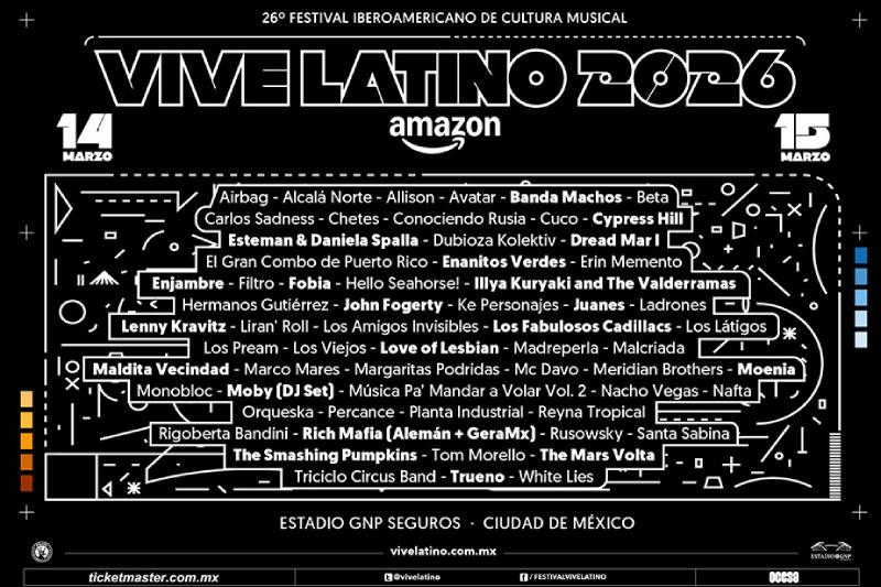 Vive Latino 2026 decodifica la historia sonora de México