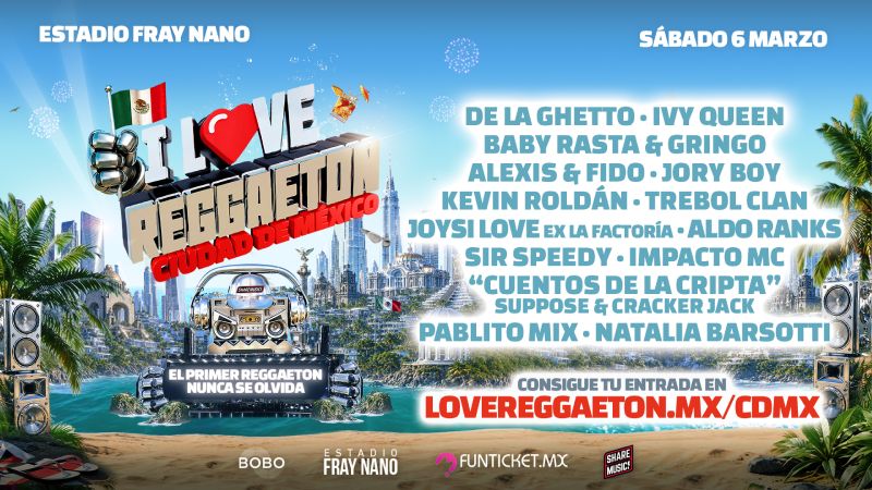 I Love Reggaeton México 2027 anuncia su regreso a la capital con nueva experiencia al aire libre 