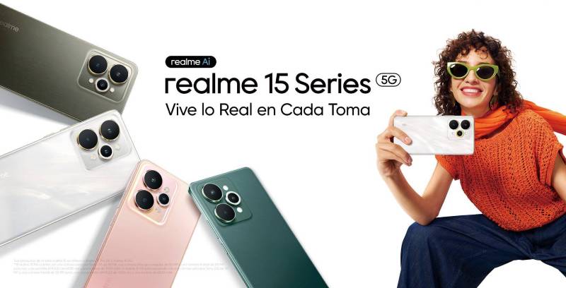 realme lanza en México la Serie 15 con edición por voz y diseño de alta costura