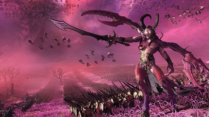 El mundo de Slaanesh en “Total War: Warhammer III”