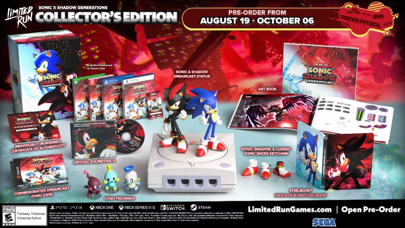 Abren reservas para la Sonic X Shadow Generations Collector’s Edition