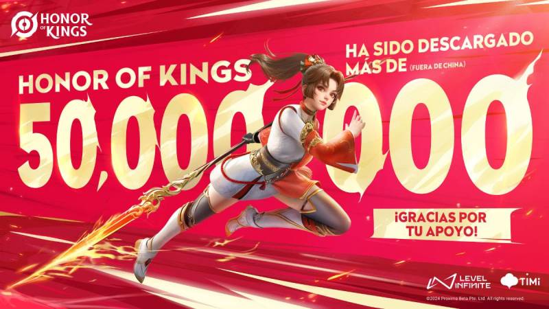 Honor of Kings celebra 50 millones de nuevos jugadores