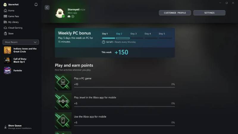 Xbox Rewards presenta nuevas formas de ganar puntos