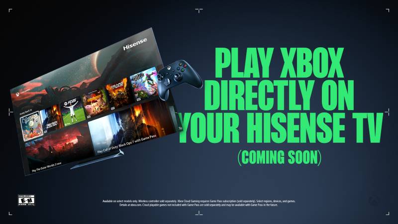 Xbox Cloud Gaming llegará a Smart TVs Hisense con V homeOS 
