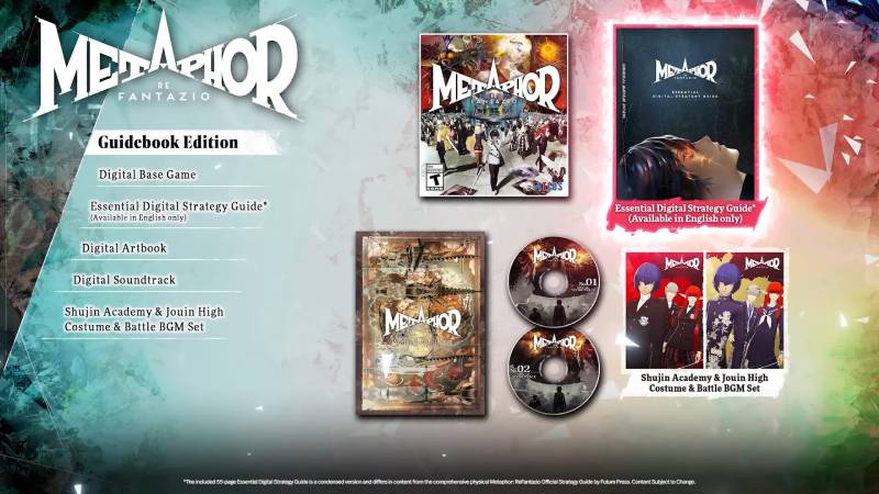 Metaphor: ReFantazio lanza su Guidebook Edition con contenido adicional