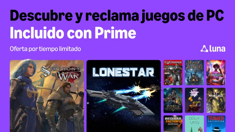 Julio en Luna: nuevos juegos, catálogo ampliado y más de 50 títulos incluidos con Prime