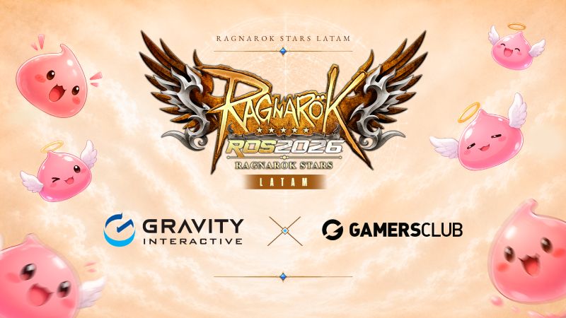 Arte promocional con elementos gráficos asociados a un torneo regional de un MMORPG, acompañado por criaturas icónicas del juego.