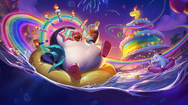 Teamfight Tactics celebra su 7º aniversario con el regreso del modo Fiesta de Pengu