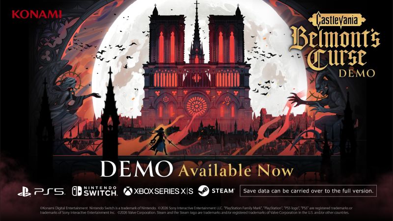 Castlevania: Belmont’s Curse estrena demo jugable en consolas y PC 