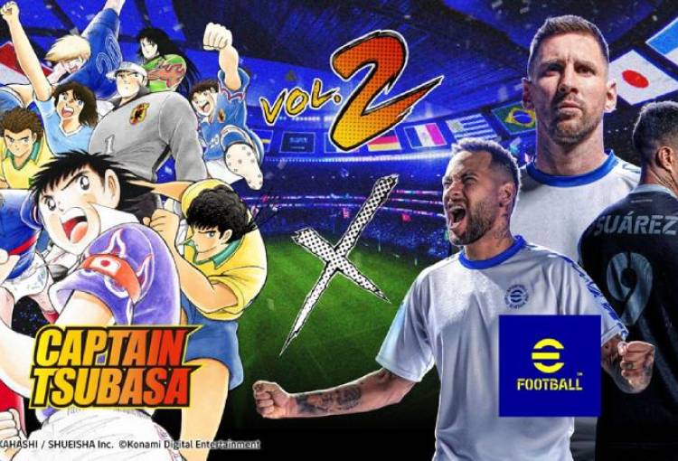 eFootball x Captain Tsubasa Vol. 2: Neymar y Messi en cartas especiales